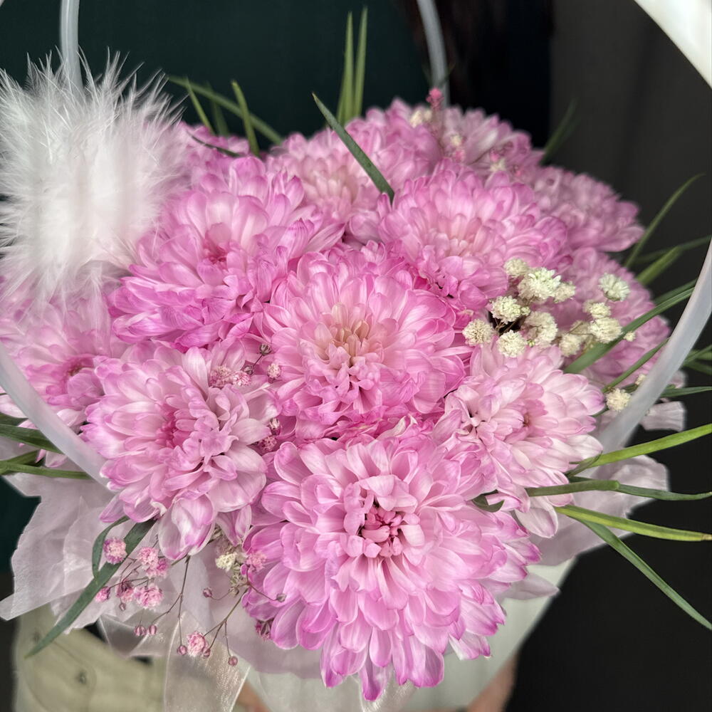 💗 Хризантемы сердце 💖