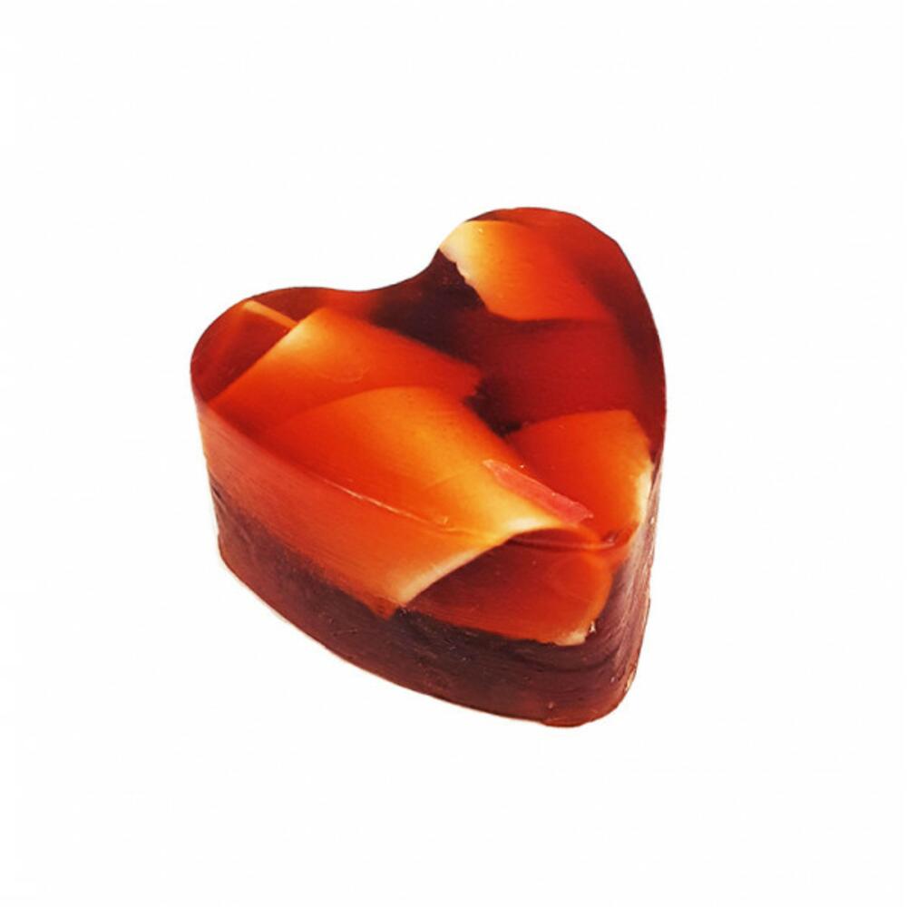 Мини набор -сердце в коробочке (Апельсин с шоколадом), 85 гр