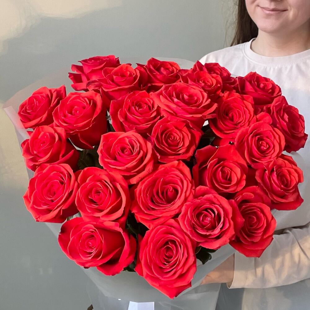 25 алых роз Нина