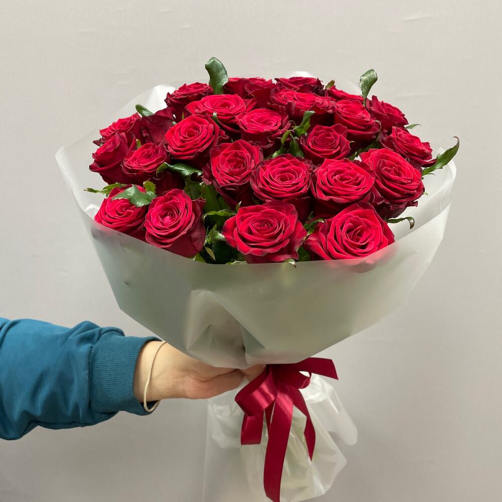 «Империя Роз» 👑🌹 моно букет 25 роз