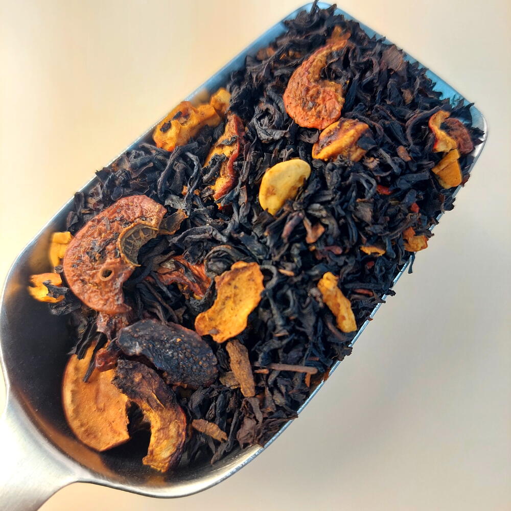 Элитный ароматизированный черный чай Шарлотка. Большая пачка. Корпоративный, новогодний подарок чайный