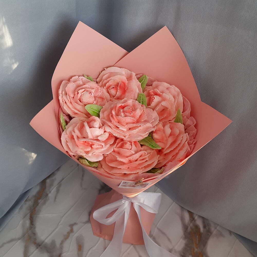 Букет роз из зефира