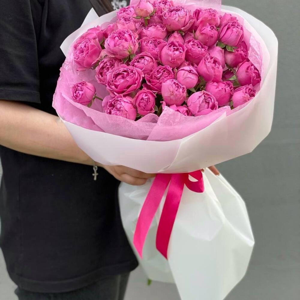 Моно букет из пионовидных роз 💕