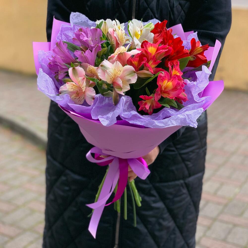 Весенняя Капель Альстромерия микс яркости