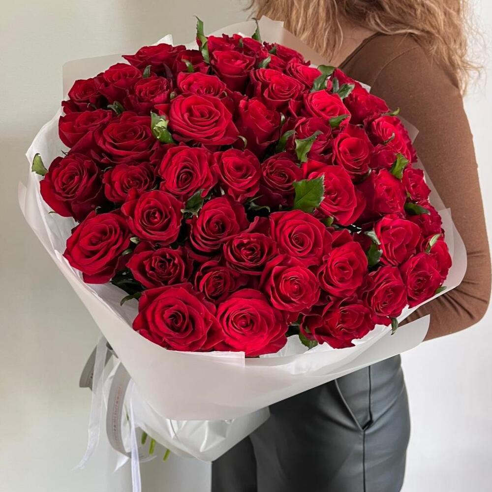 Моно букет из сибирской розы 🌹 51шт