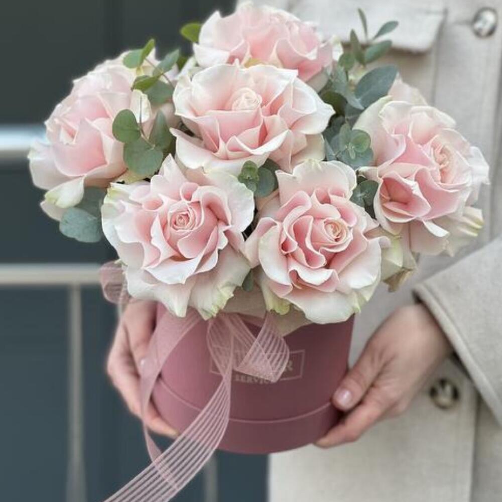 Цветы в коробке нежность 💕