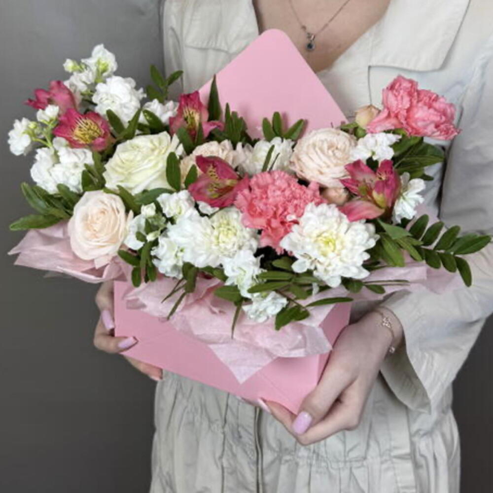 Цветы в конверте💕