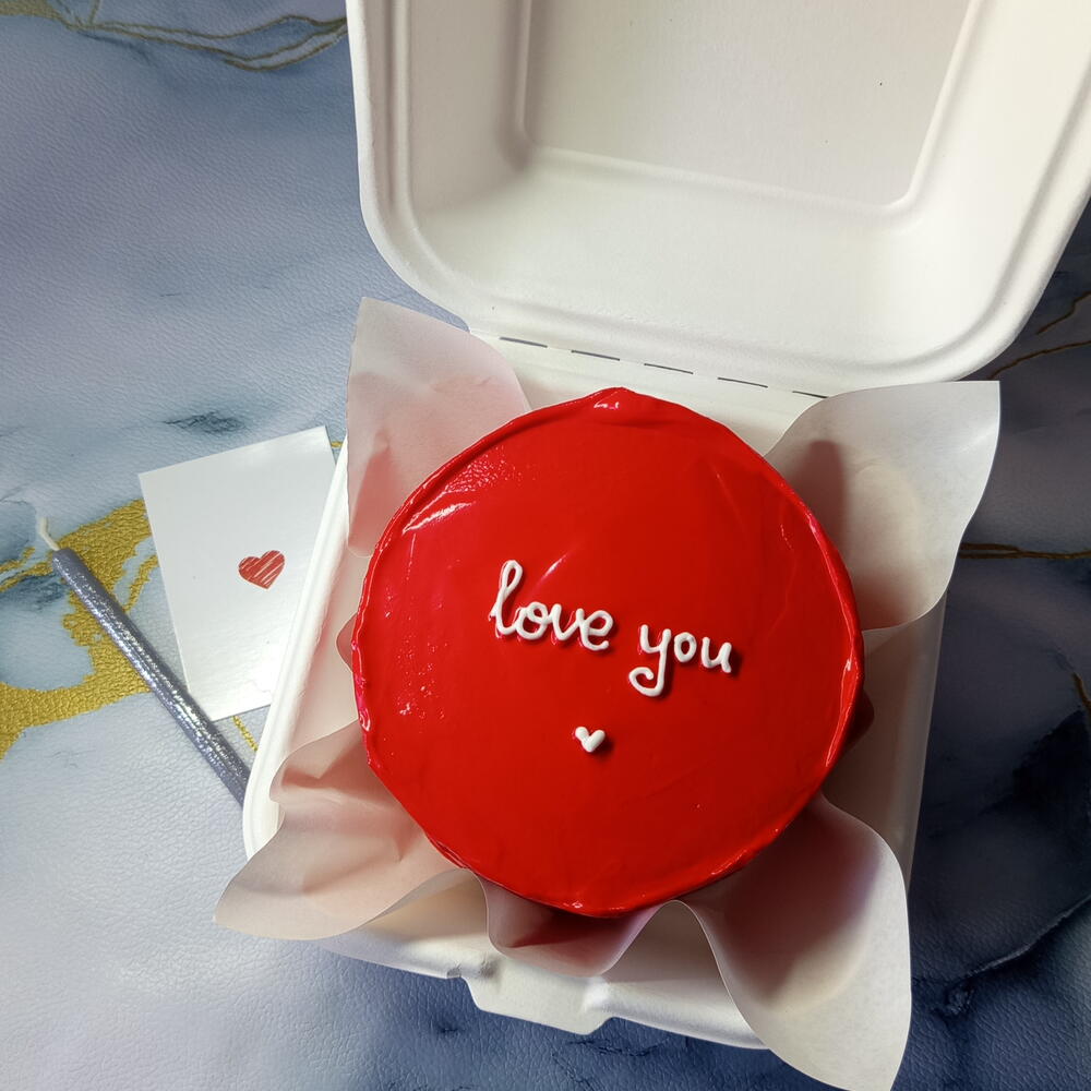 Бенто торт "love you" 🤍