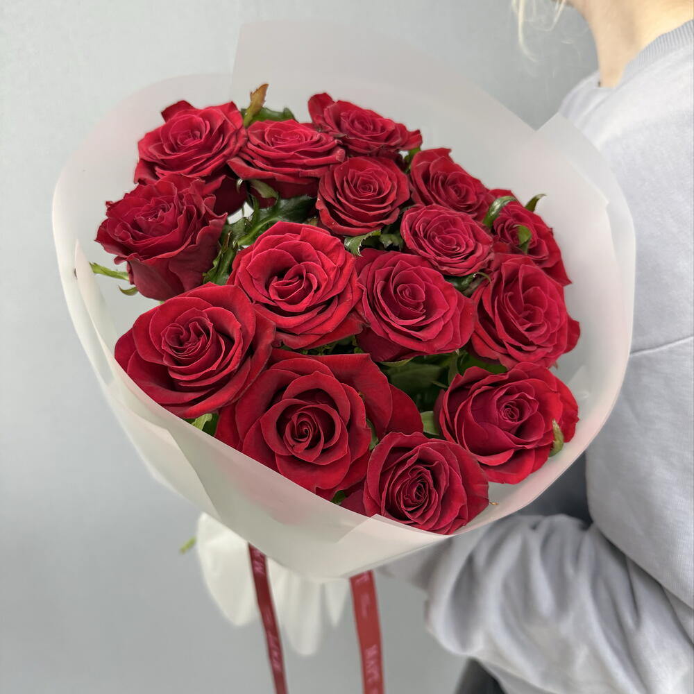 ❗️АКЦИЯ ❗️Королевские розы красные ( Престиж 15шт  )