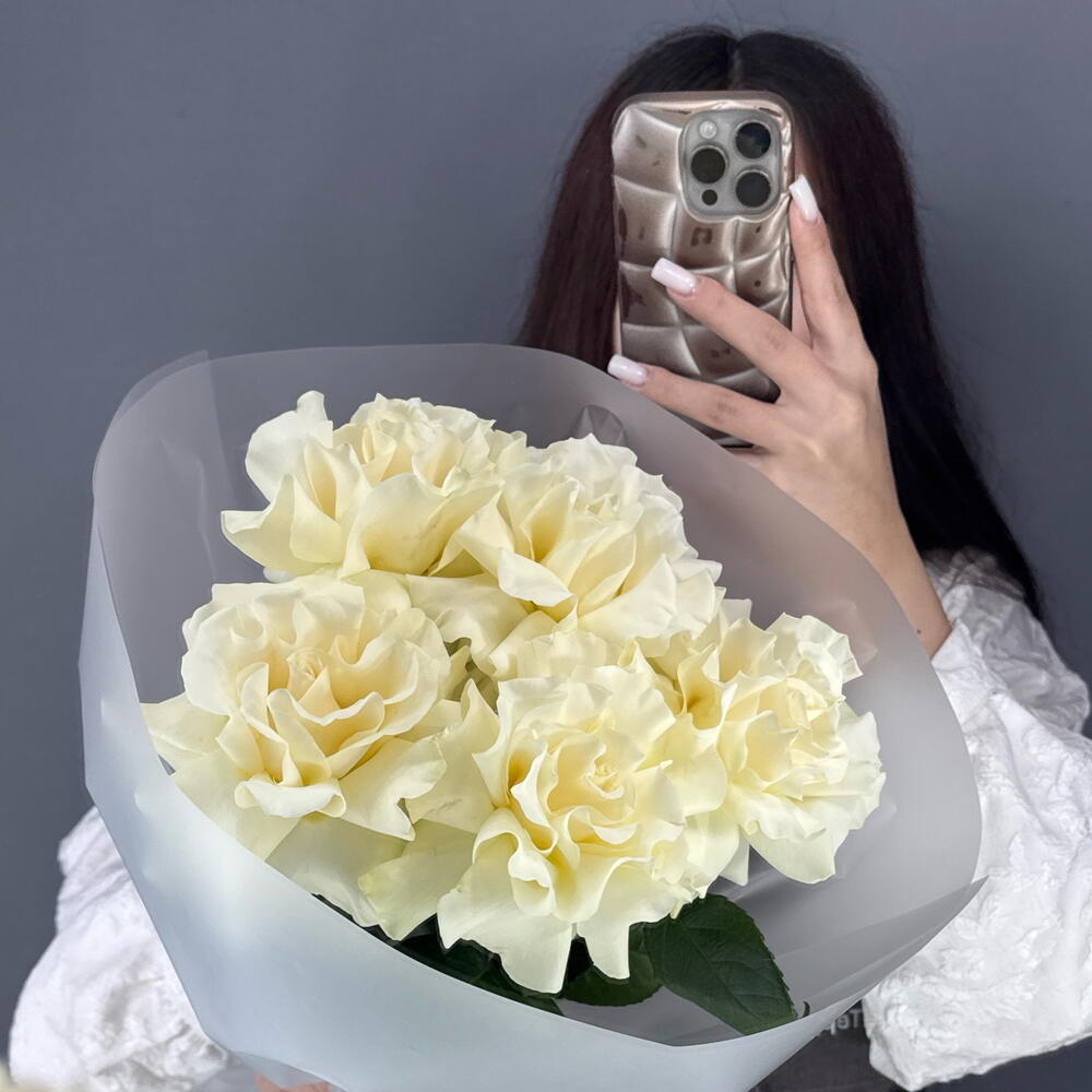 Монобукет из Француской розы Мондиаль🤍