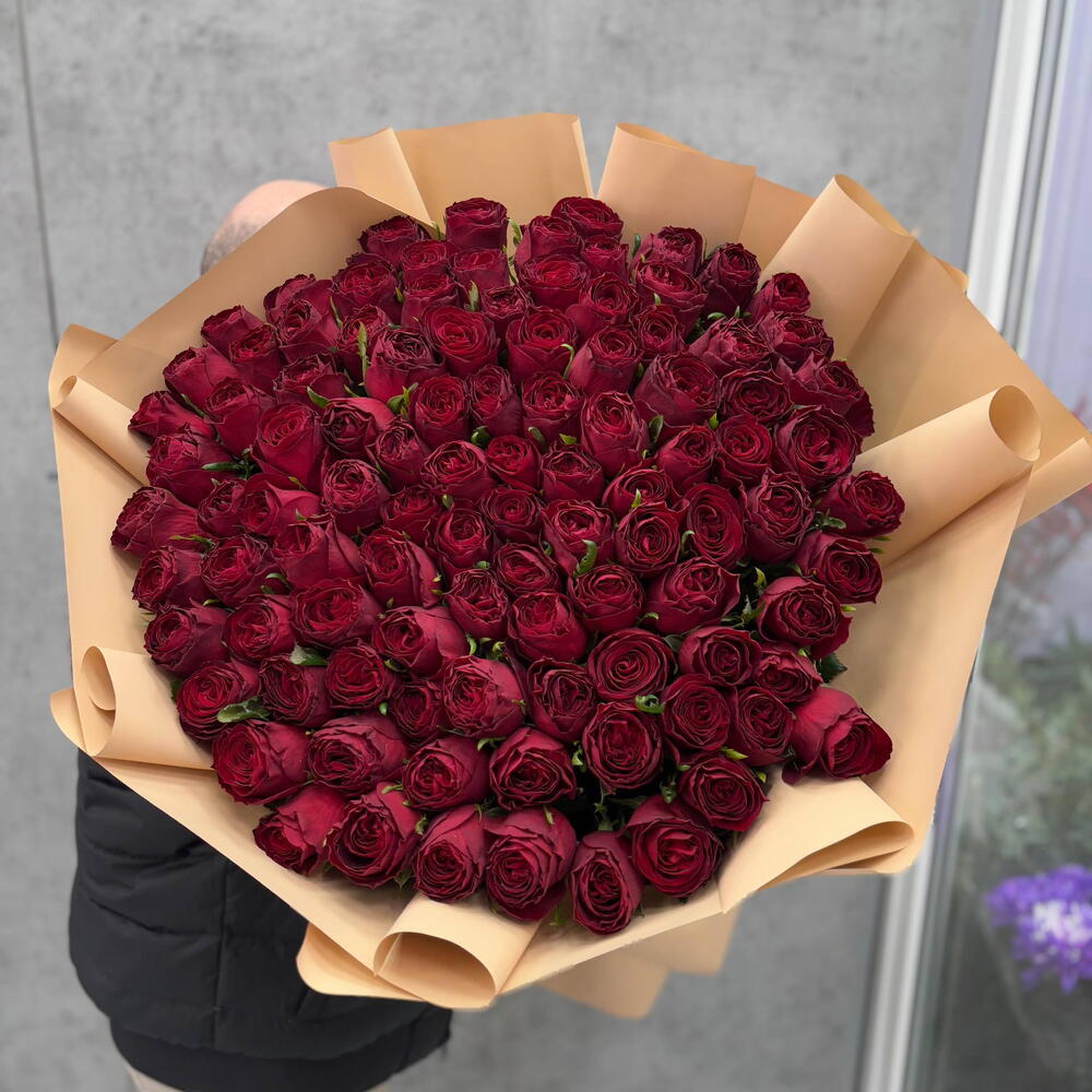 101 бордовая роза 🌹