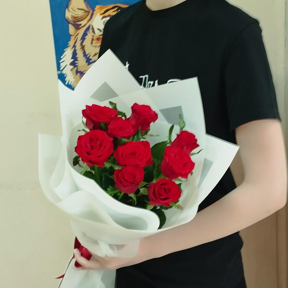 Букет розы 9 шт