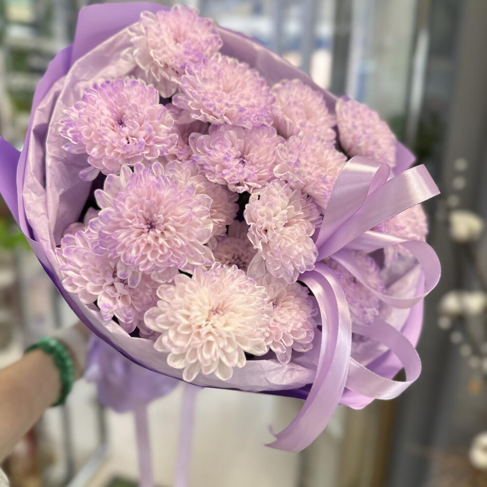 Супер букет из хризантем 💜