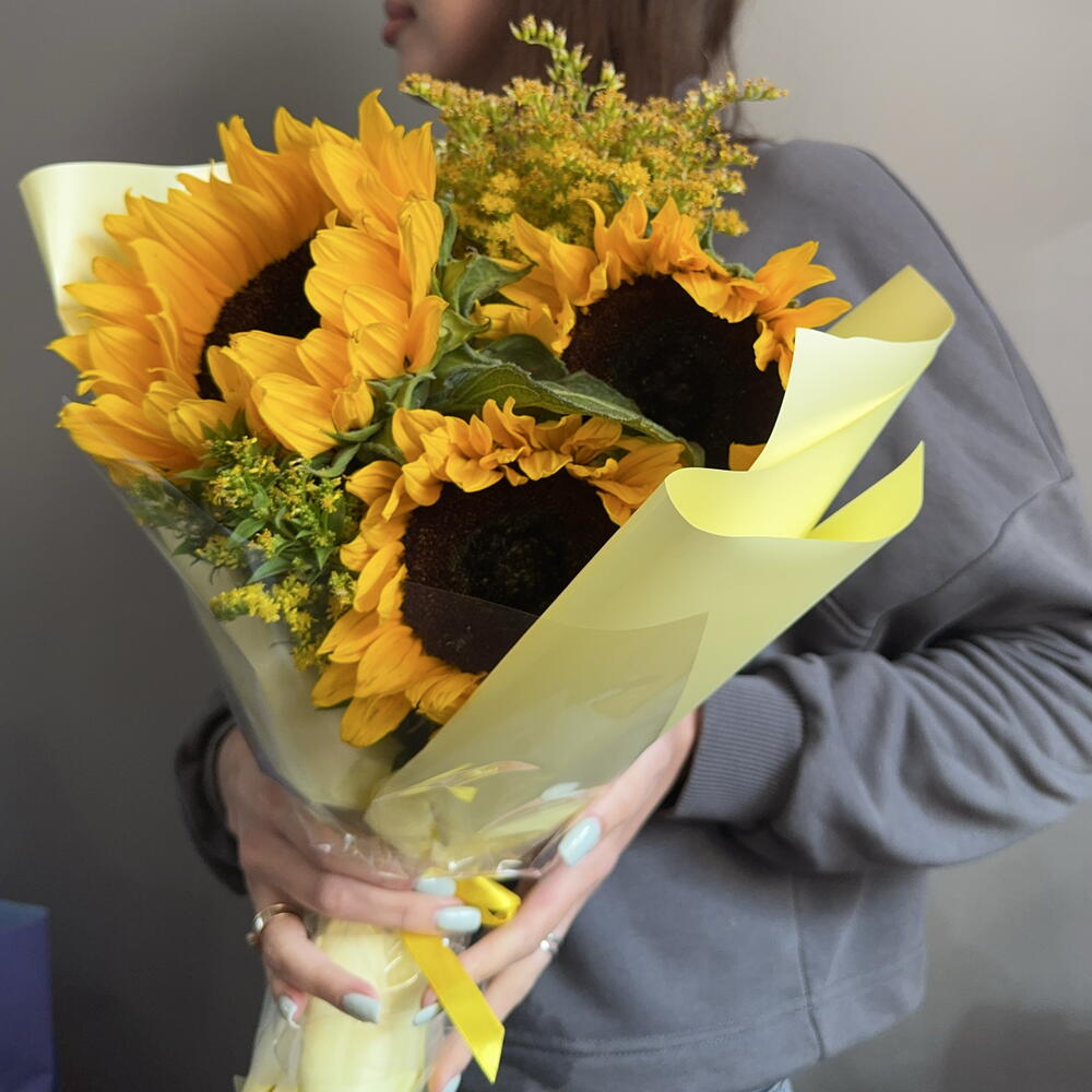 Букет подсолнухи 🥰