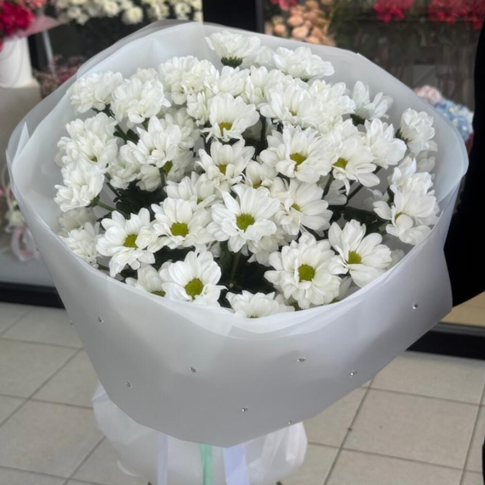 Букет ромашки и стразы