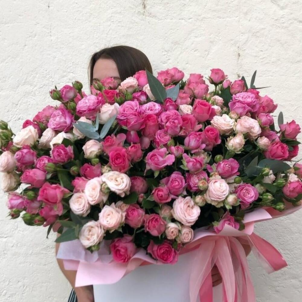 60 кустовая Роза 😍в коробке