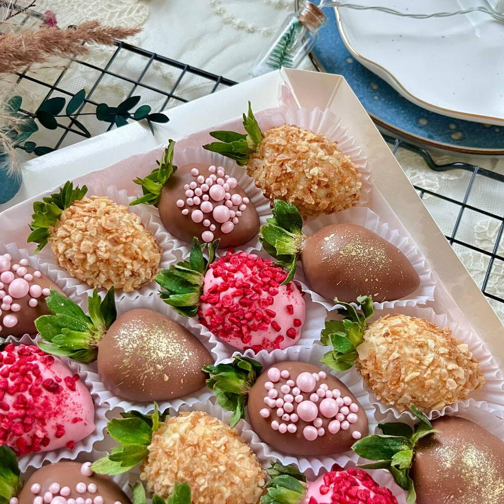Клубника в шоколаде набор Вкус счастья ТОП 16-20 ягод