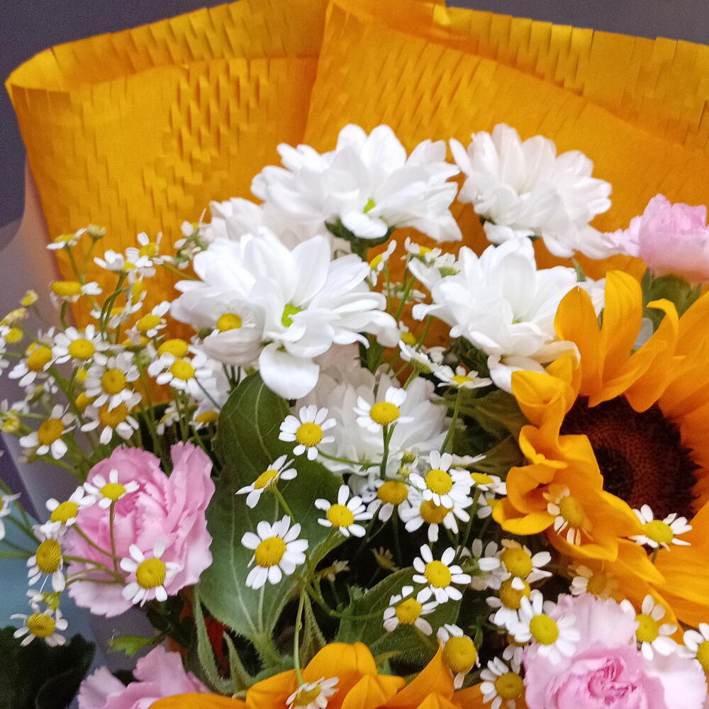 Букет с подсолнухами 🌻