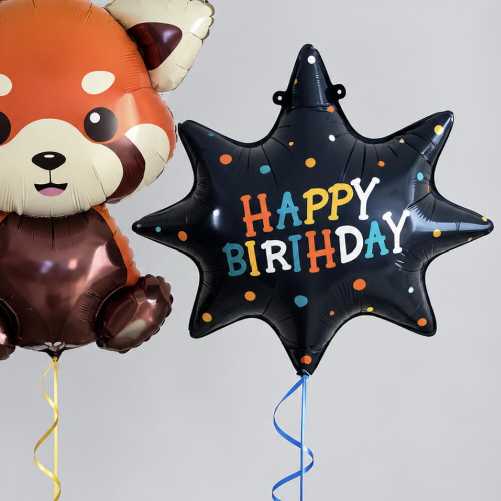Набор фольгированных шаров «Красная панда Birthday» 🐼⭐