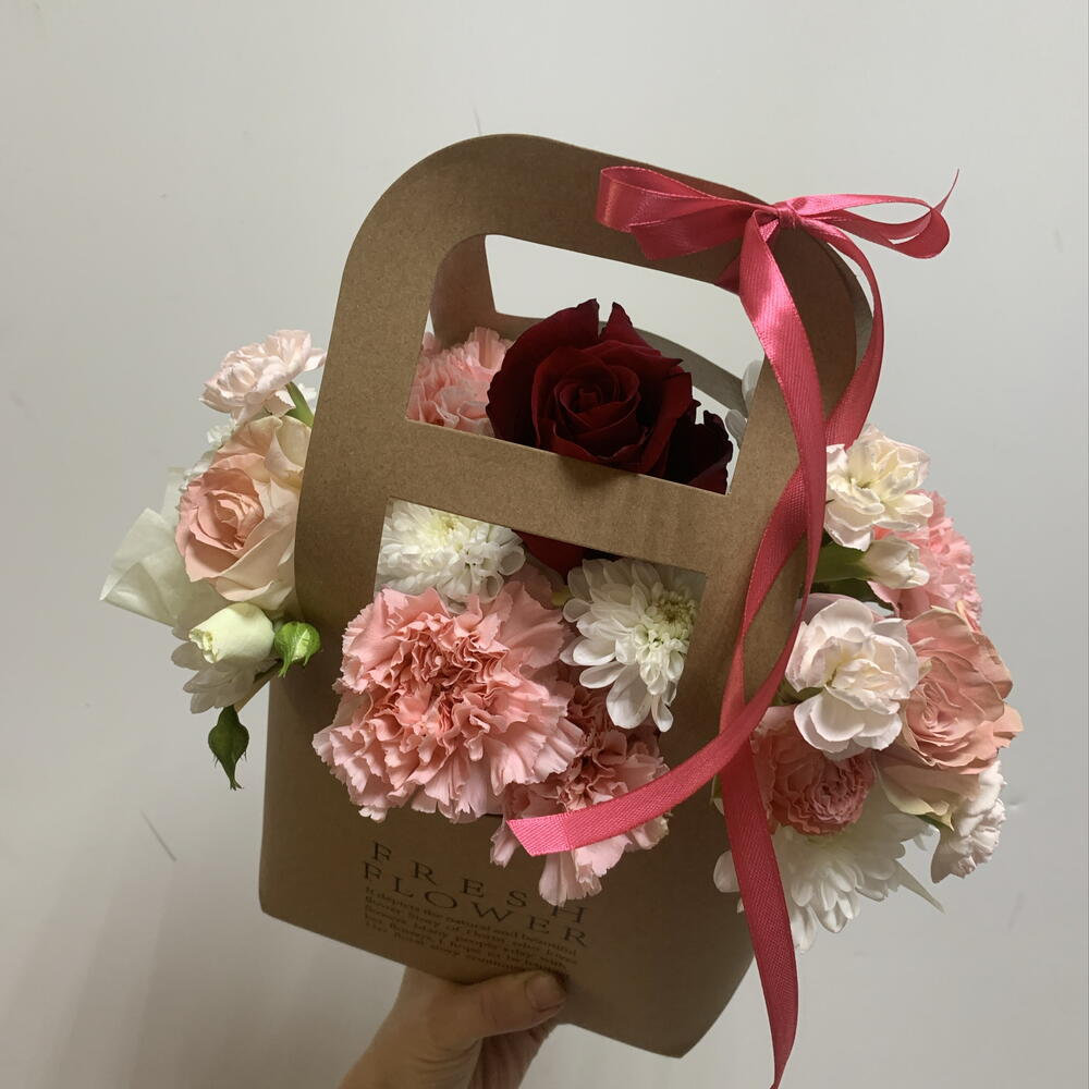 Крафт сумочка Fresh Flower