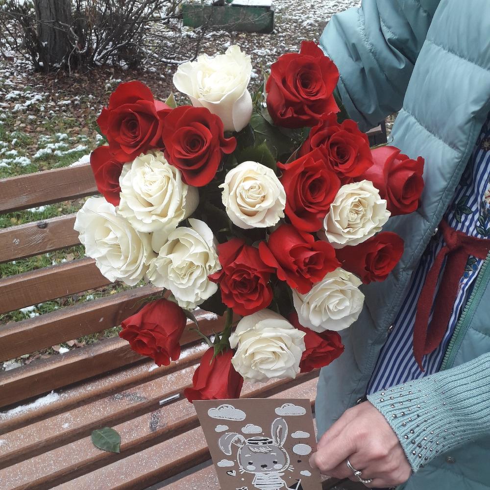 Роза микс 21 шт