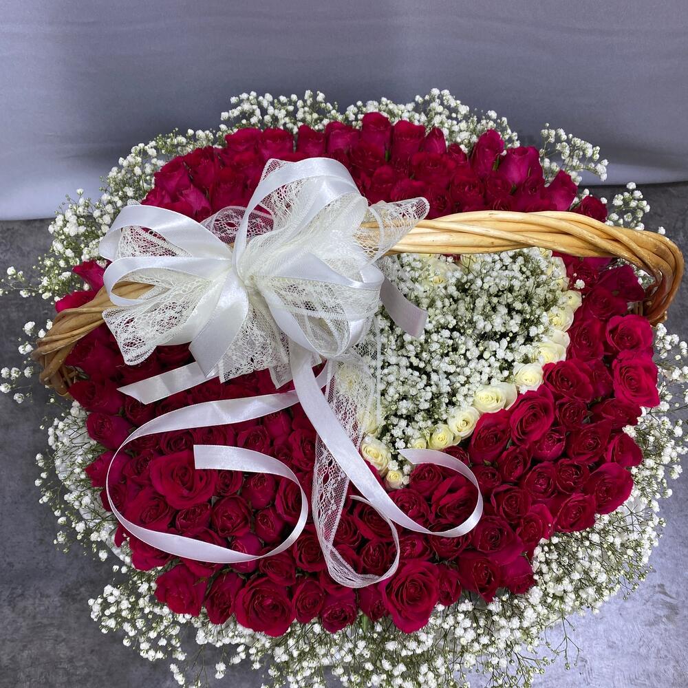 Корзина с цветами 3