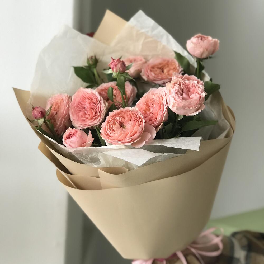 3 кустовых пионовидных розы Julietta букет 11 Buket flowers