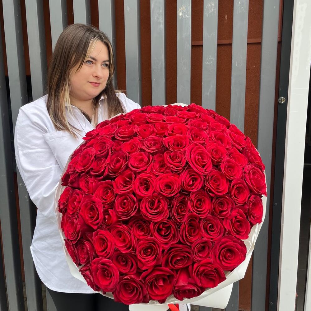 Букет из 101 розы (Эквадор с крупным бутоном)
