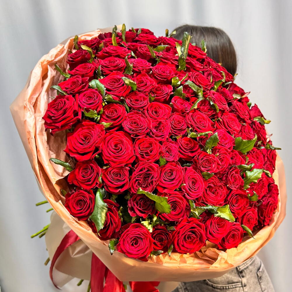 101 роза  в шикарном оформлении♥️🔥 ЭТО МОЯ ЛЮБОВЬ К ТЕБЕ♥️