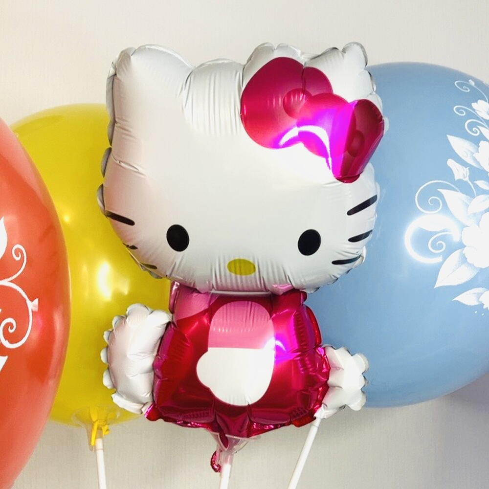 😸 Топ Воздушный Шар Привет Kitty+Шары Цветы Всего 6 ШТ N0009/Хит Продаж