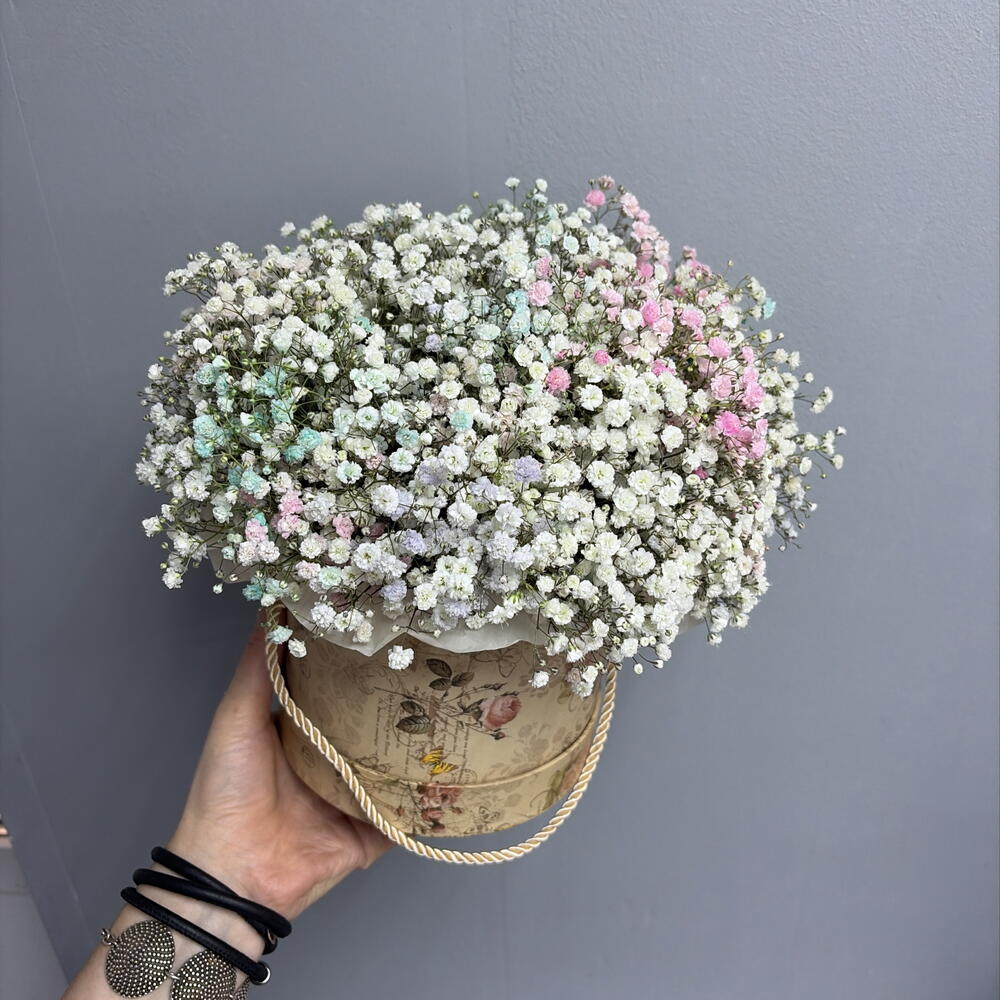 Гипсофилы в шляпной коробке 💎