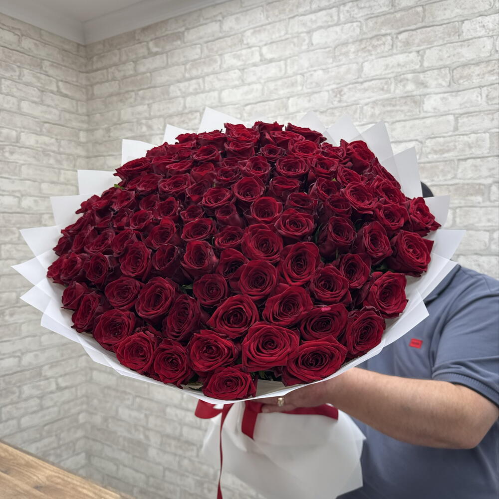 101 красная роза 🌹🥰🥰🥰