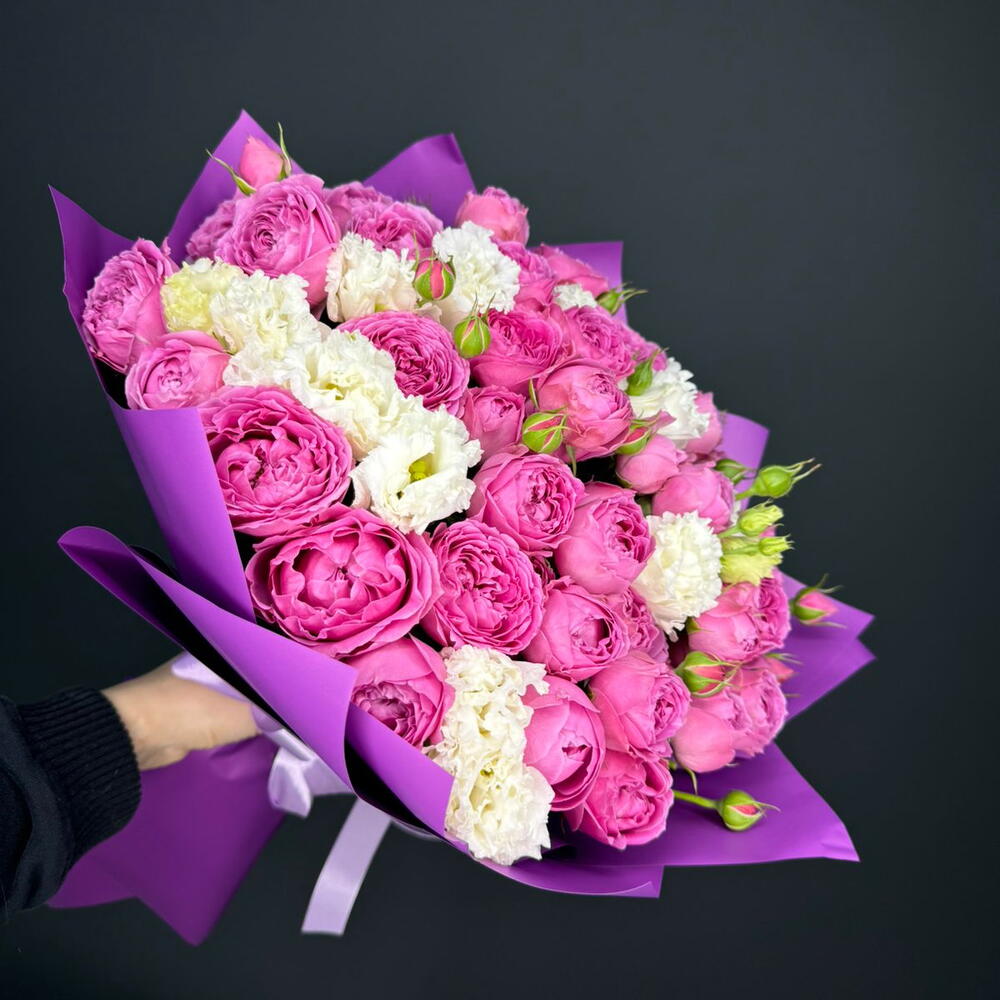 Букет Misty Bubbles   Eustoma