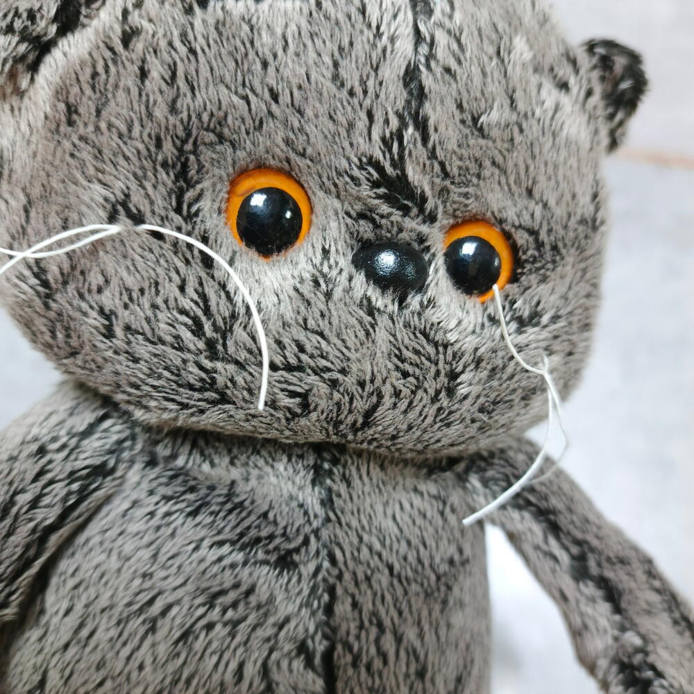 Игрушка серый кот