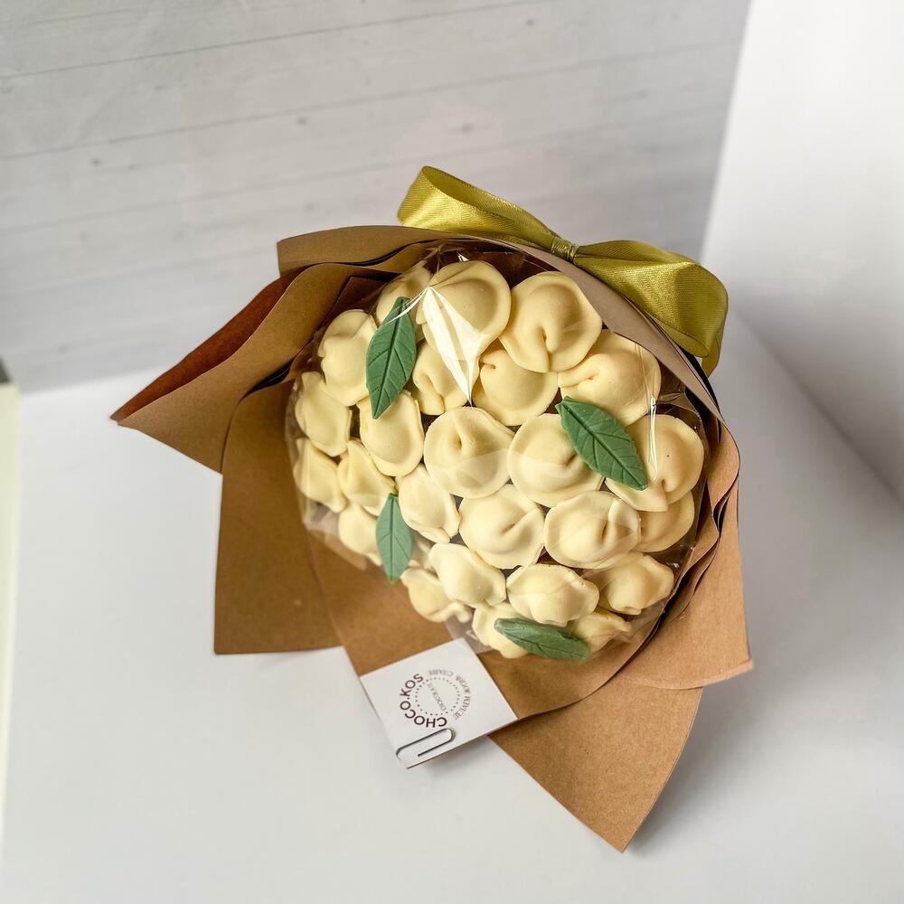 Букет из шоколадных пельменей. Подарок для мужчины, Цветы и подарки в ...
