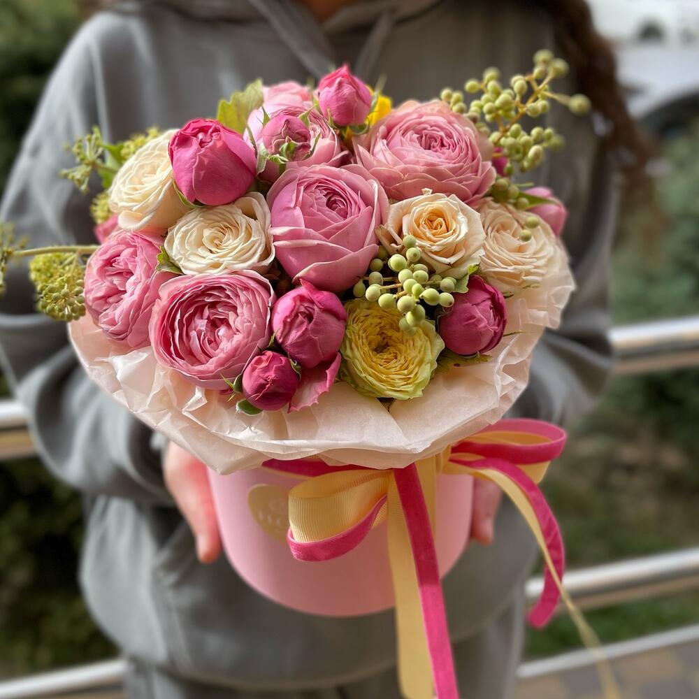Цветы в коробке