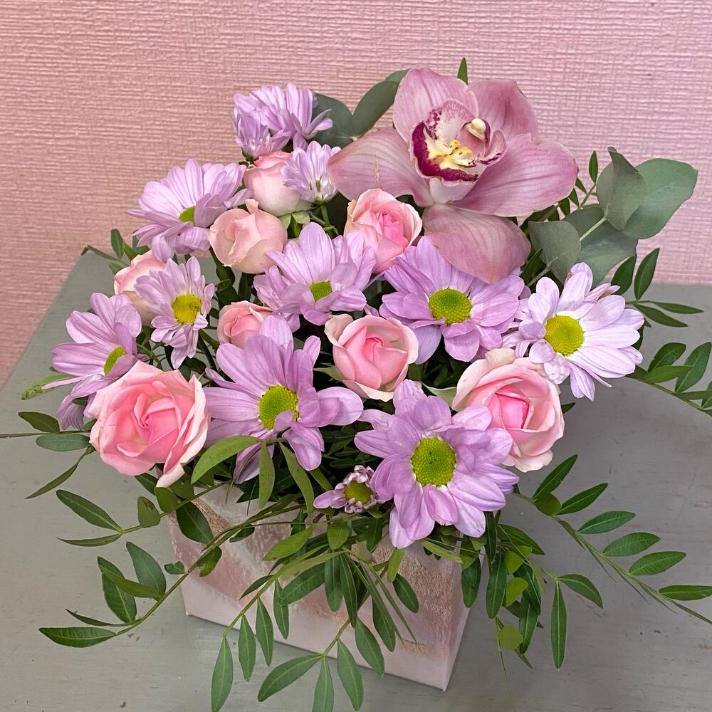 Caja de orquídeas