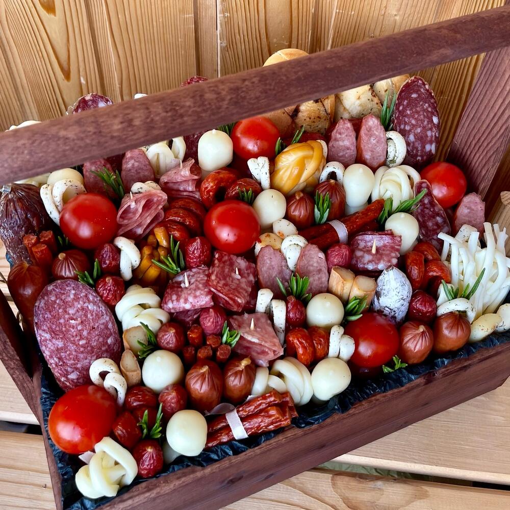 Мужской Мясной букет ящик XL