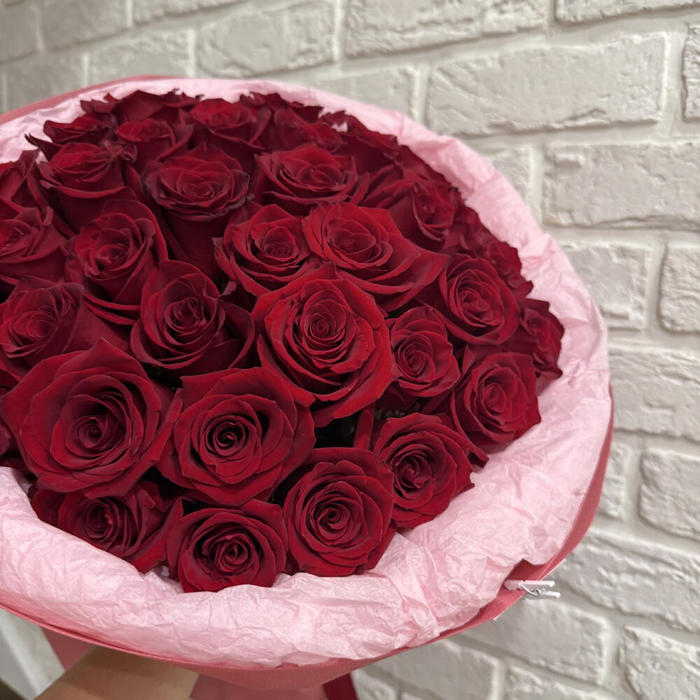 Моно букет из бордовой розы 🌹 все о любви ️