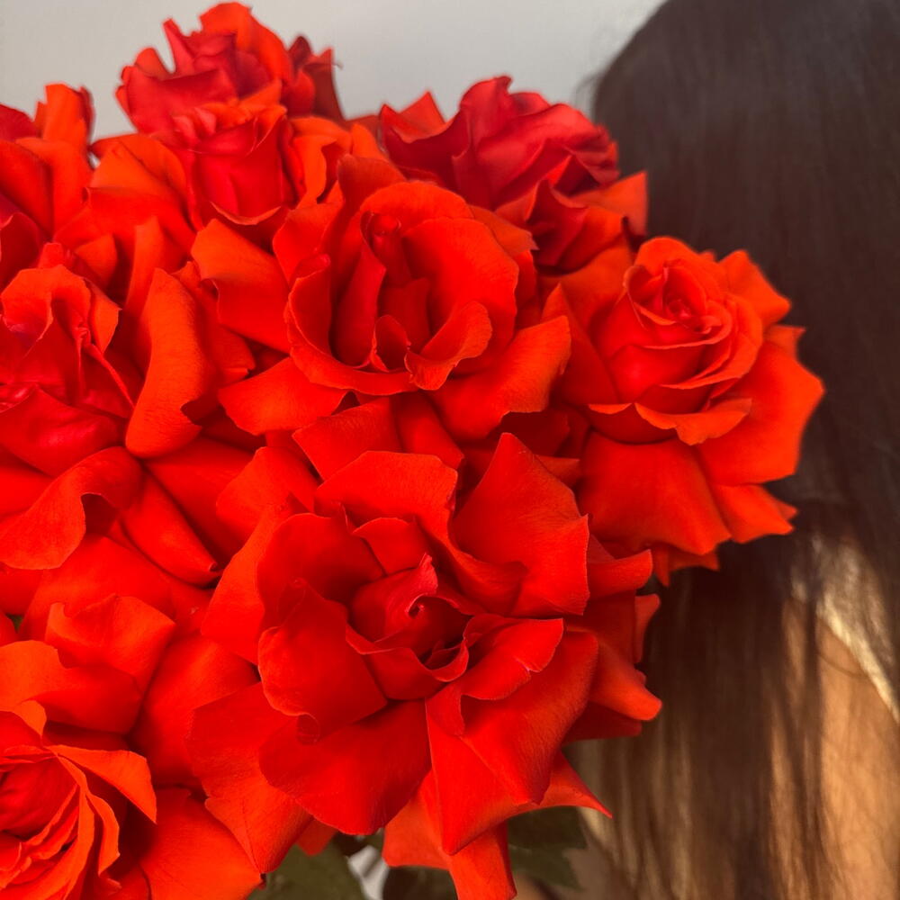 Моно букет из французской розы 🌹 Нина