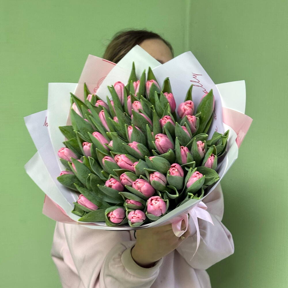 Тюльпаны розовые 🌷