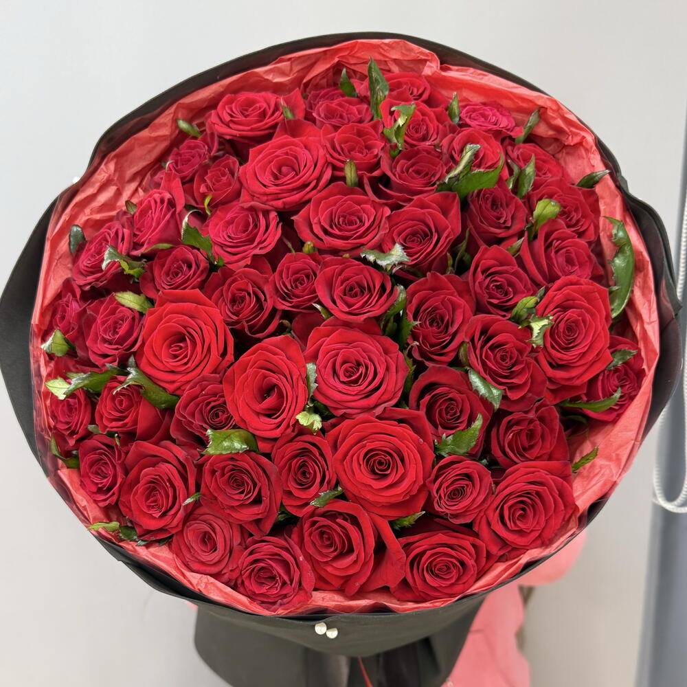 Черный лебедь 🦢 «Букет из 51 Розы» 🌹