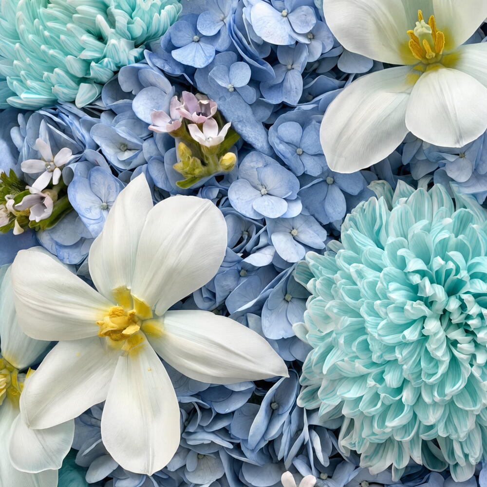 Vip blue flowers