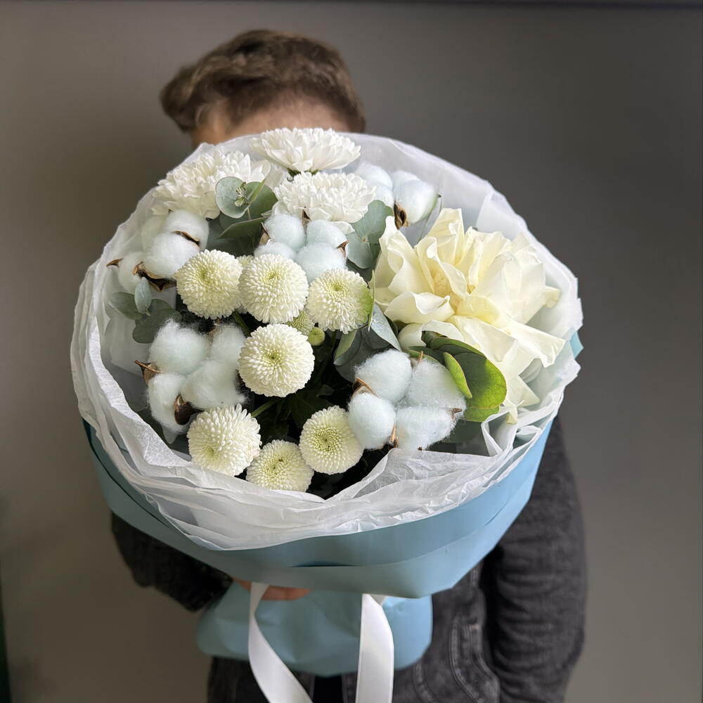 Букет 🤍 «Айсберг» 🧊💙🤍