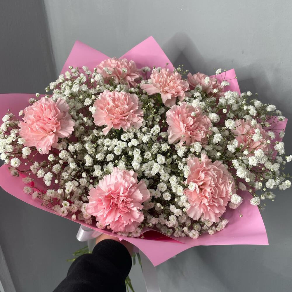 Диантусы и гипсофила, Цветы и подарки в Улан-Удэ, купить по цене 2200 ...