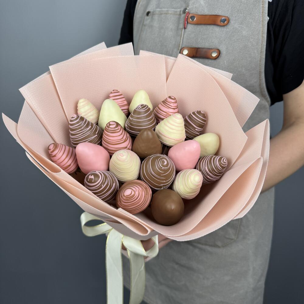 Ramo de fresas cubiertas de chocolate talla S