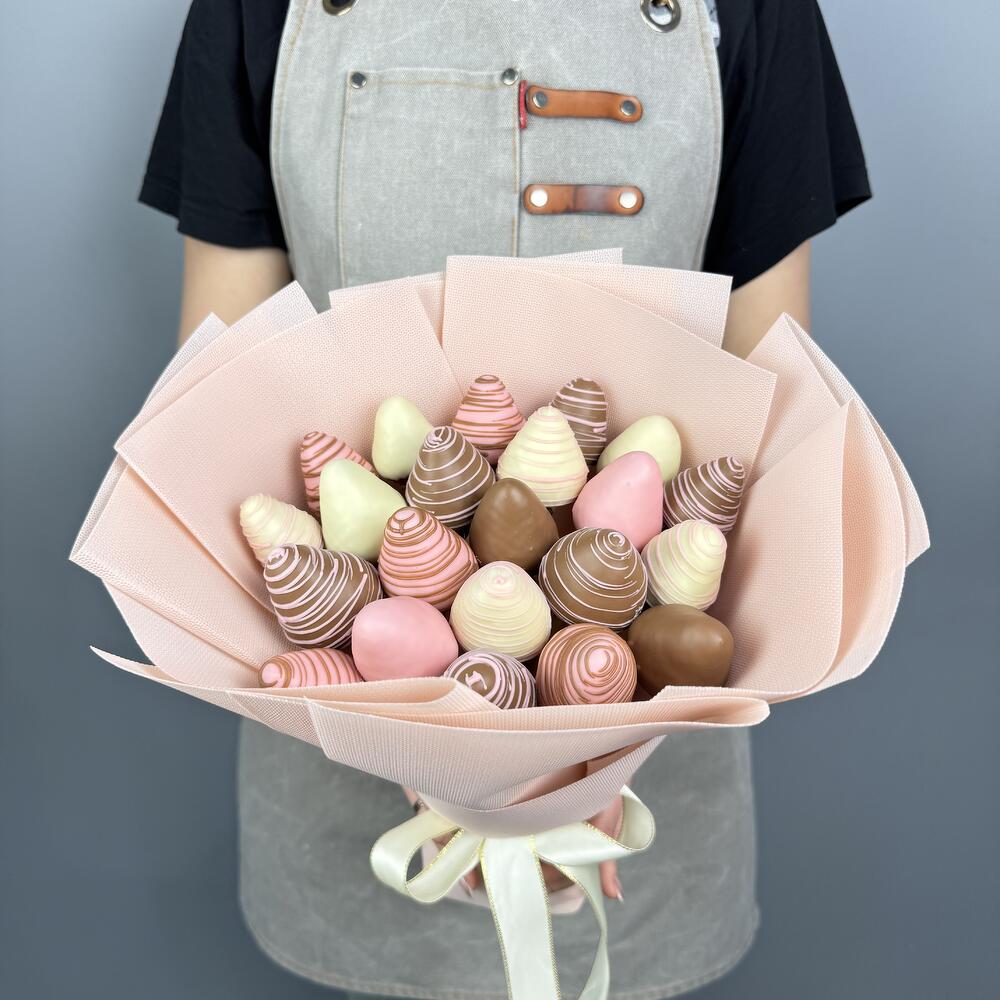 Ramo de fresas cubiertas de chocolate talla S