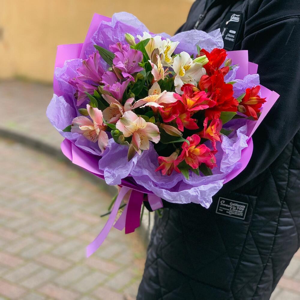 Весенняя Капель Альстромерия микс яркости
