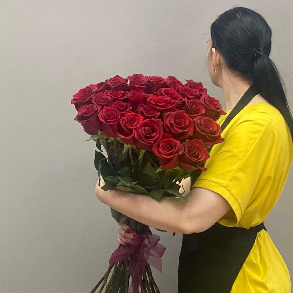 Букет метровая Роза 25 шт