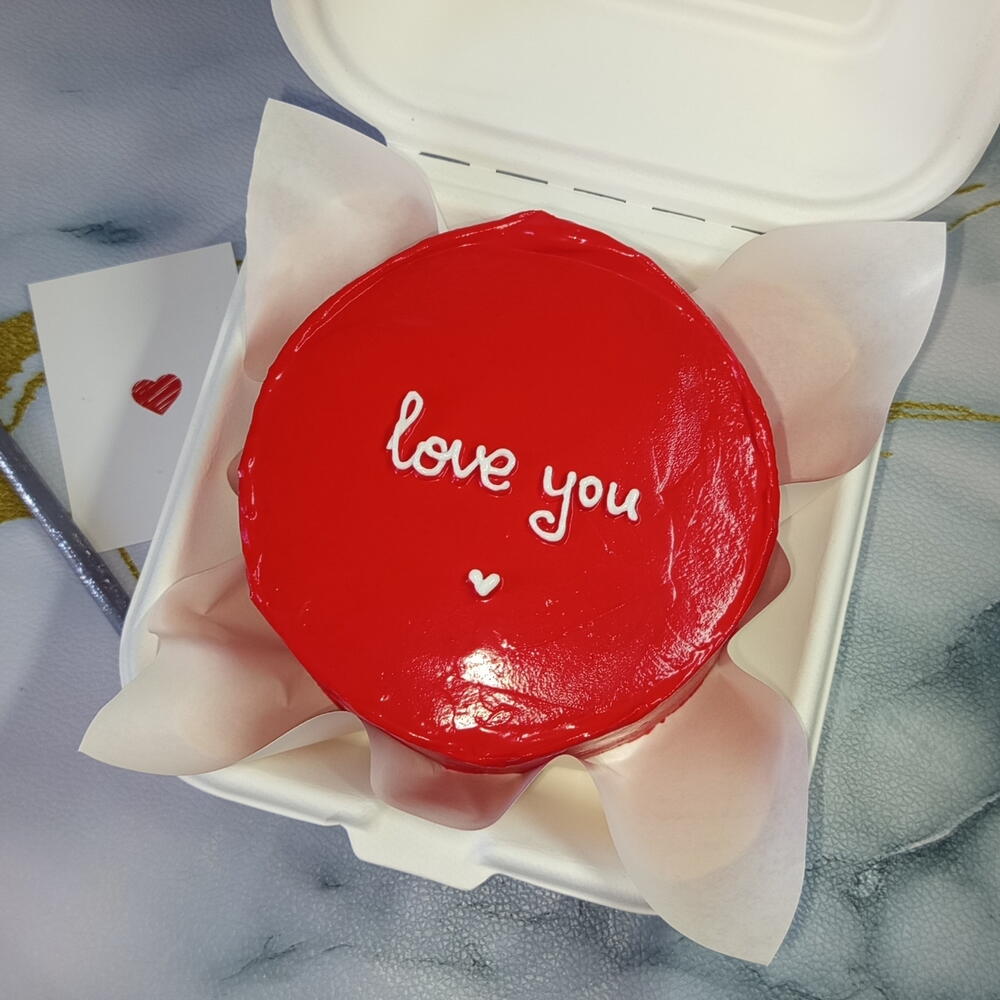 Бенто торт "love you" 🤍